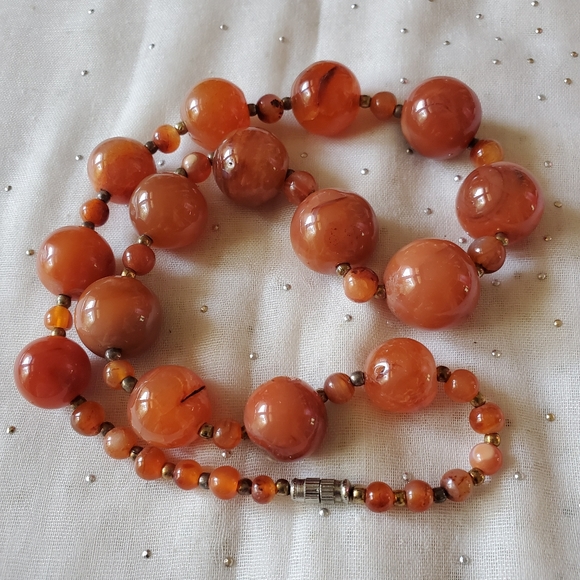 Carnelian Necklace 18" - Picture 4 of 5